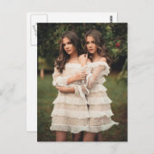 Beauful Twins-foto Briefkaart (Voorkant / Achterkant)
