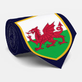 Beauful Wales Flag Stropdas (Opgerold)