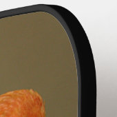 Beauful White Bellied Caique Parrot Posing Pickleball Paddle (Links Detail)