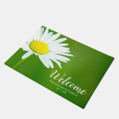 Beauful White Daisy Personalized Deurmat (Schuin)