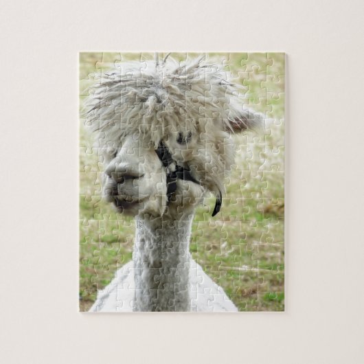 Beauful White Llama Legpuzzel (Verticaal)