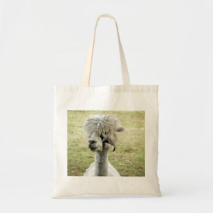 Beauful White Llama Tote Bag