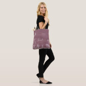 Beauful Wild Flowers Doodles Canvas tas (Op model)
