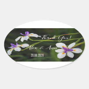 Beauful Wild Iris Flowers Wedding for Sticker