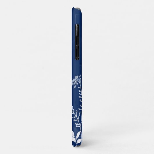 Beauful Wildflower Doodles Monogram Case-Mate iPhone Case (Achterkant/links)