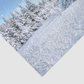 Beauful Winter Snow Forest Scene Tissuepapier (Detail)