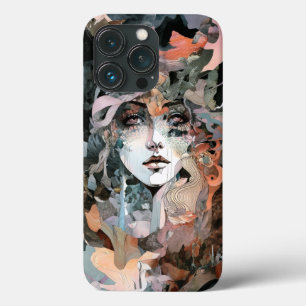 Beauful Woman Collage iPhone 13 Pro Hoesje
