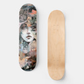 Beauful Woman Collage Skateboard (Voorkant)