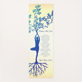 Beauful Yogi Tree Pose Vrksasana Silhouette Root Yogamat