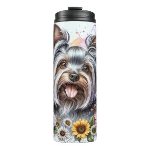 Beauful Yorkshire Terrier Dog Thermosbeker