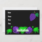 Beaujolais Nouveau invitation noir (Dos)