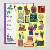 Beaujolais Nouveau Kaart (Voorkant / Achterkant)