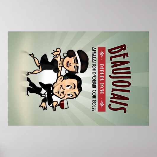 Beaujolais Wine Poster (Voorkant)