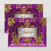 Beaumanoir Perier Victoriaans Table Number Kaart (Voorkant / Achterkant)