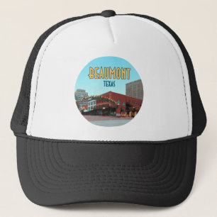 Beaumont Texas Downtown Crockett Street Vintage Trucker Pet