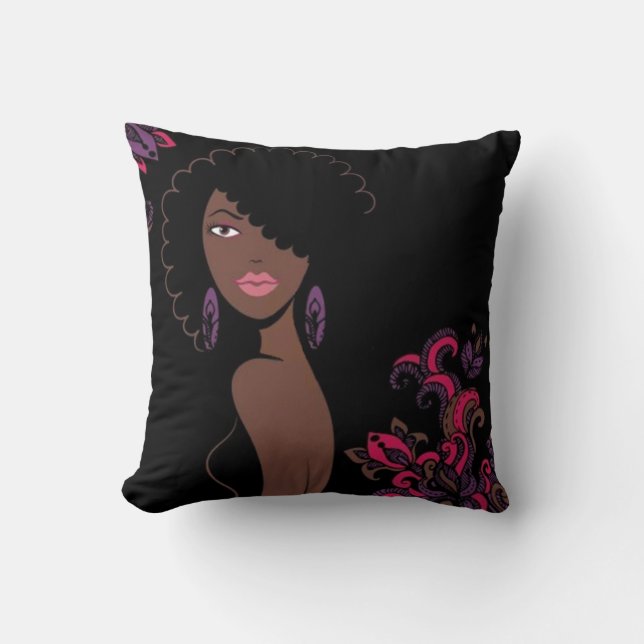 Beauté Afrocentrique 2 Coussin latéral (Recto)