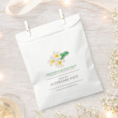 Beauté après-soins sacs cadeaux frangipani aquarel (Coupé)