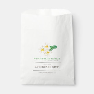 Beauté après-soins sacs cadeaux frangipani aquarel