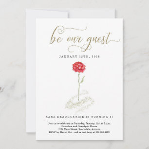 Beauté & Bête Invitation Anniversaire