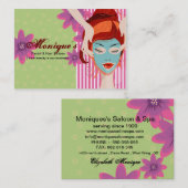 Beauté Carte de visite Cosmétique Beauté Salon Car (Devant / Derrière)