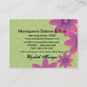 Beauté Carte de visite Cosmétique Beauté Salon Car (Dos)