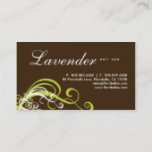 Beauté Carte de visite Moderne Swirl Nail Salon Ve (Dos)