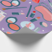 Beauté cosmétique motif violet emballage cadeau (Coin)