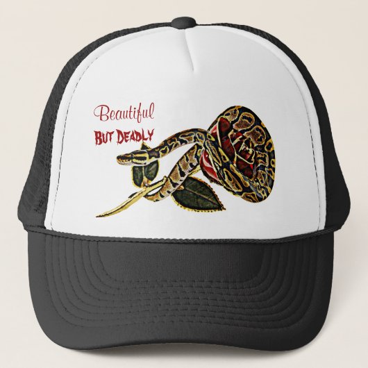 Beauté dangereuse de casquette de serpent de (Devant)