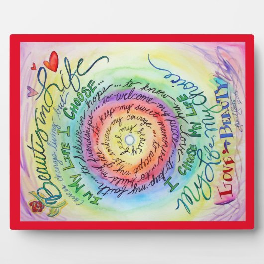 Beauté dans la vie Angel Art Peinture Plaque cadea (Devant)