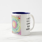 Beauté dans la vie arrondie Rainbow Mug (Devant droit)