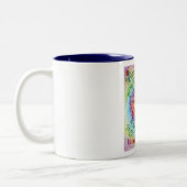 Beauté dans la vie arrondie Rainbow Mug (Gauche)
