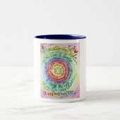 Beauté dans la vie arrondie Rainbow Mug (Centre)