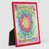 Beauté dans la vie Cancer Poème Peinture Plaque ca (Côté)