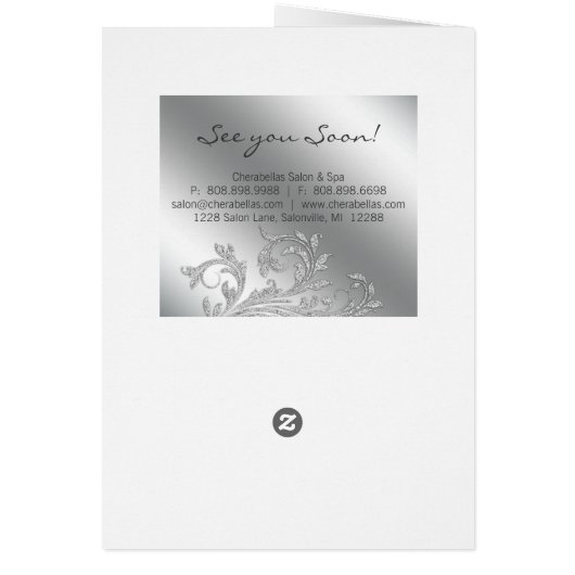 Beauté de brochure de salon de clou (Dos)