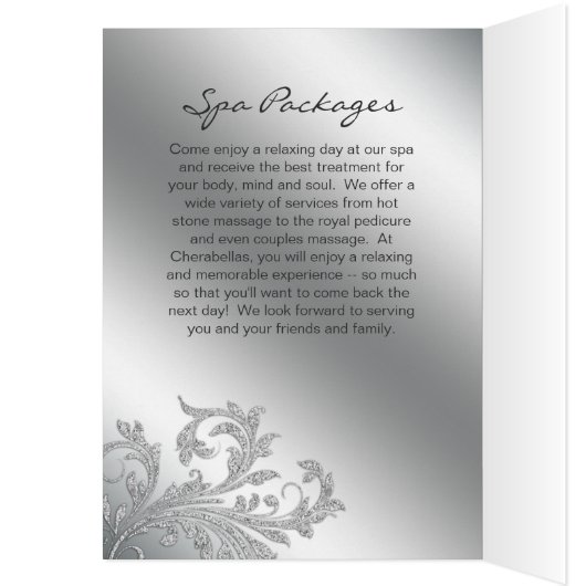 Beauté de brochure de salon de clou (Intérieur (Gauche))