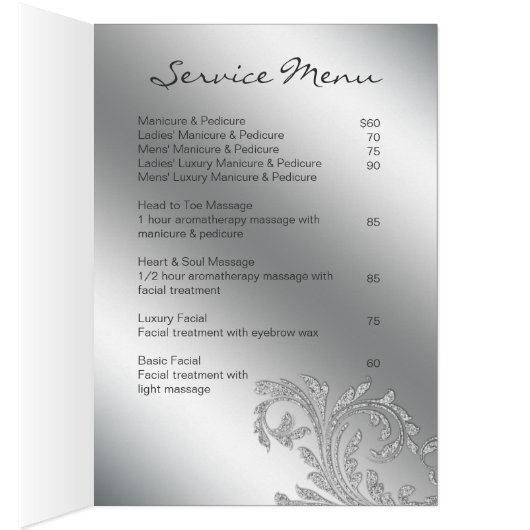 Beauté de brochure de salon de clou (Intérieur (Droit))