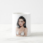 Beauté de la plage Mug (Centre)