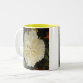 Beauté de l'oeillet blanc Mug (Devant gauche)