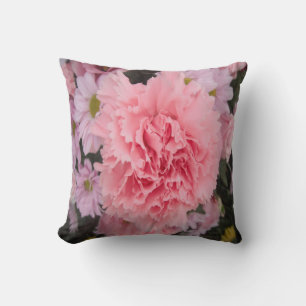 Beauté de l'oeillet rose coussin