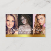 Beauté de luxe 4 Carte de visite photo T (Devant)