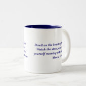 Beauté de Marcus Aurelius de citation de tasse de (Devant droit)