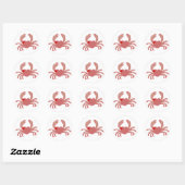 Beauté des autocollants de crabe (Feuille)