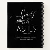 Beauté des cendres Bible chrétienne Verse Carnet (Dos)