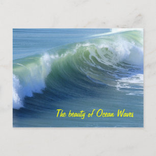 Beauté des vagues océaniques Carte postale