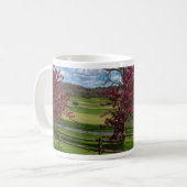 Beauté Du Printemps À Rivercut Café Mug (Devant gauche)