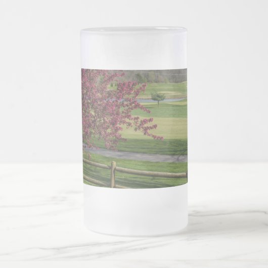 Beauté du printemps à Rivercut Mug givrée (Centre)