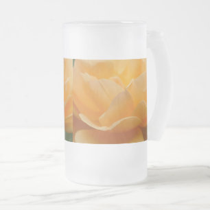 Beauté D'Un Rose De Verre Frosted Bière Mug
