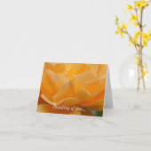 Beauté D'Un Rose Pensant De Vous Carte (Fleur jaune)