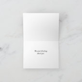 Beauté D'Un Rose Pensant De Vous Carte (Intérieur)