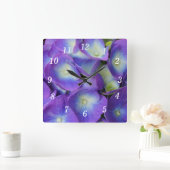 Beauté d'une horloge murale Hydrangea bleu (Maison)